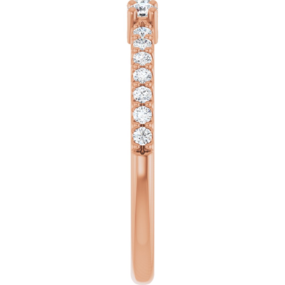 14K Rose 1/3 CTW Natural Diamond Anniversary Band