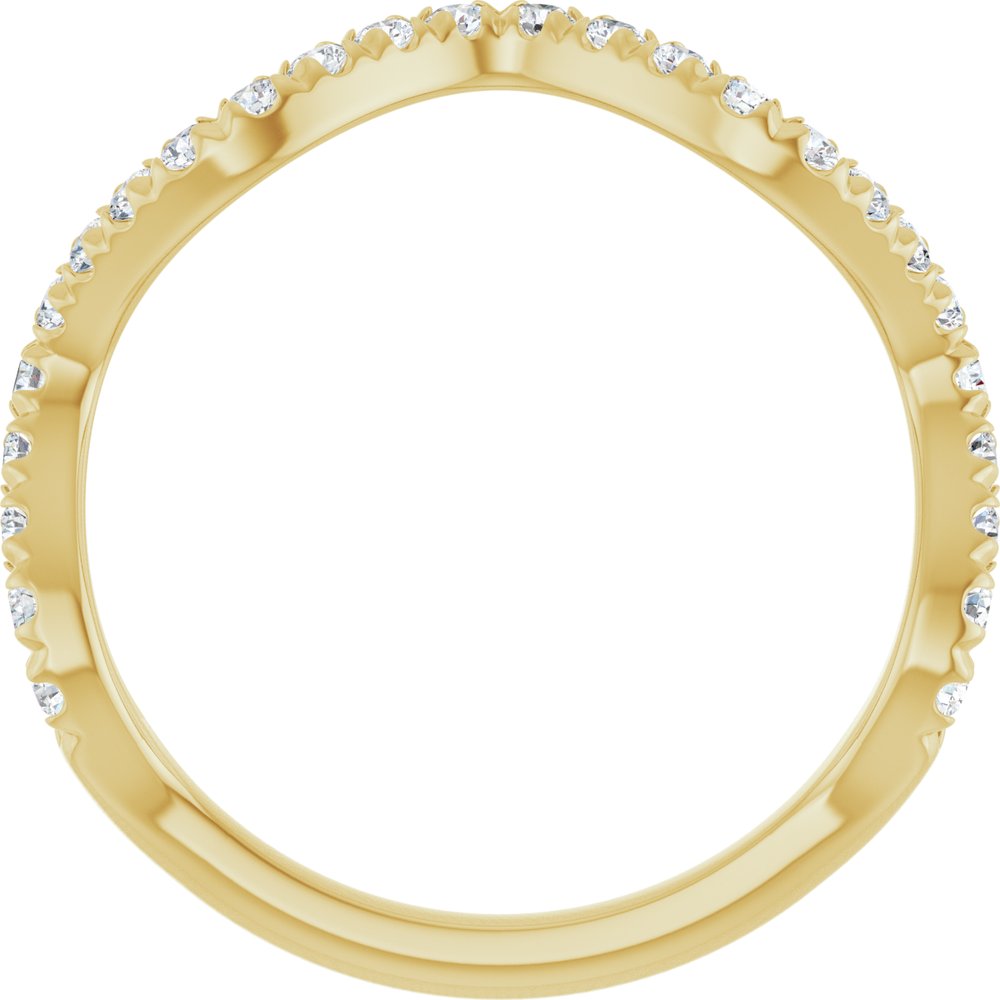 14K Yellow 1/3 CTW Natural Diamond French-Set Anniversary Band