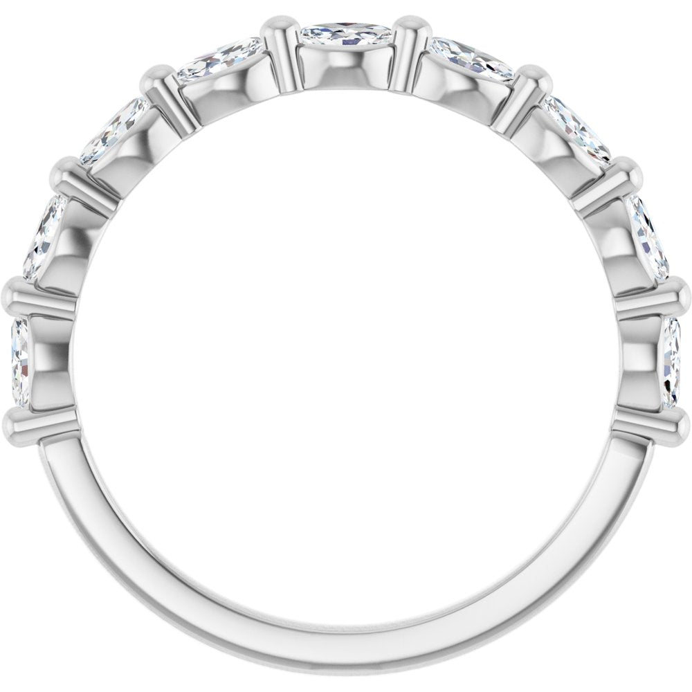14K White Gold 1/2 CTW Lab-Grown Diamond Anniversary Band