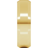 18K Yellow 6 mm Beveled-Edge Comfort-Fit Band Size 8