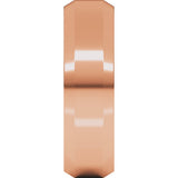 10K Rose Gold 6 mm Beveled-Edge Comfort-Fit Flat Band Size 10