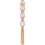 14K Rose Gold 1/2 CTW Natural Diamond Anniversary Band