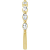 14K Yellow 1/2 CTW Natural Diamond Anniversary Band