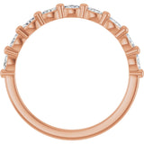 14K Rose Gold 1/5 CTW Natural Diamond Anniversary Band
