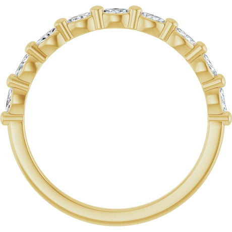14K Yellow Gold 1/4 CTW Lab-Grown Diamond Anniversary Band