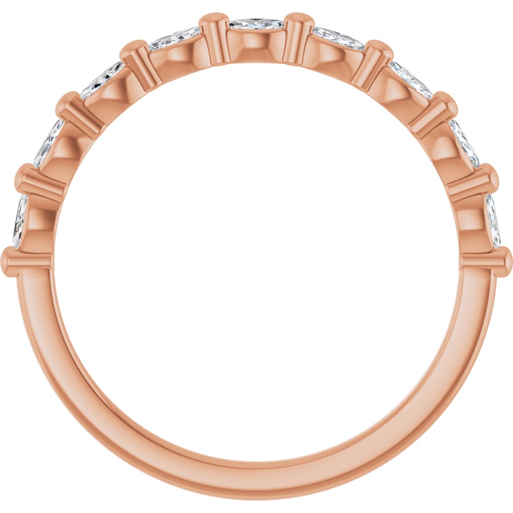 14K Rose Gold 1/5 CTW Natural Diamond Anniversary Band