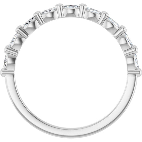 14K White Gold 1/5 CTW Natural Diamond Anniversary Band