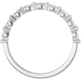 14K White 1/4 CTW Lab-Grown Diamond Anniversary Band