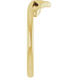 14K Yellow Stackable Crown Ring