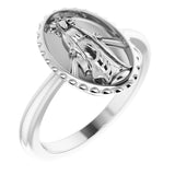 Sterling Silver Miraculous Medal Ring