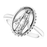 Sterling Silver Miraculous Medal Ring