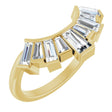 14K Yellow 3/4 CTW Lab-Grown Diamond Contour Band