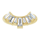 14K Yellow Gold 3/4 CTW Natural Diamond Contour Band