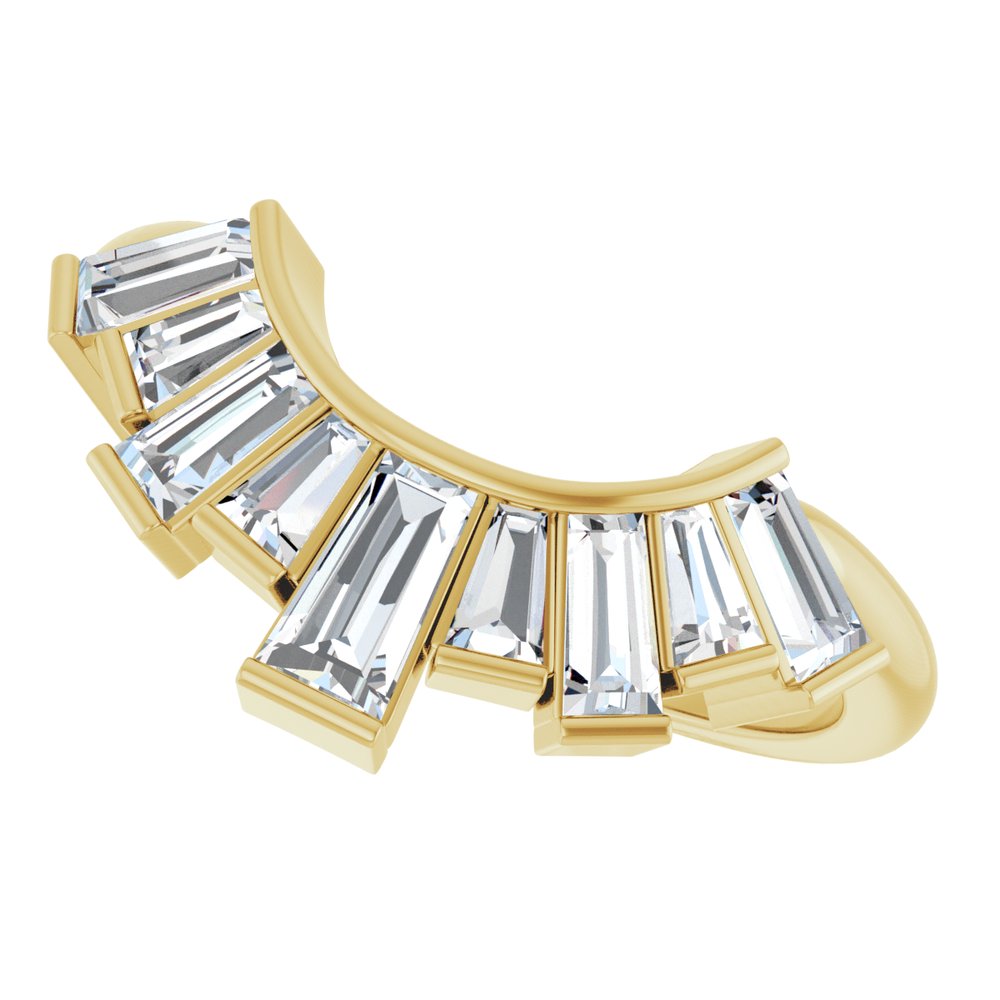 14K Yellow 3/4 CTW Lab-Grown Diamond Contour Band