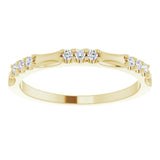 14K Yellow 1/8 CTW Natural Diamond Anniversary Band