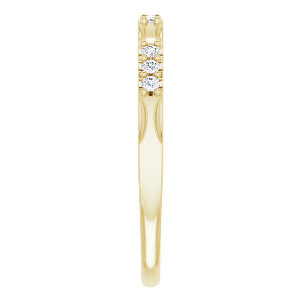 14K Yellow 1/8 CTW Natural Diamond Anniversary Band