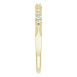 14K Yellow 1/8 CTW Natural Diamond Anniversary Band