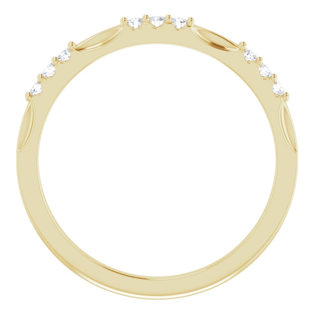 14K Yellow 1/8 CTW Natural Diamond Anniversary Band