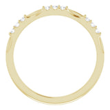14K Yellow 1/8 CTW Natural Diamond Anniversary Band