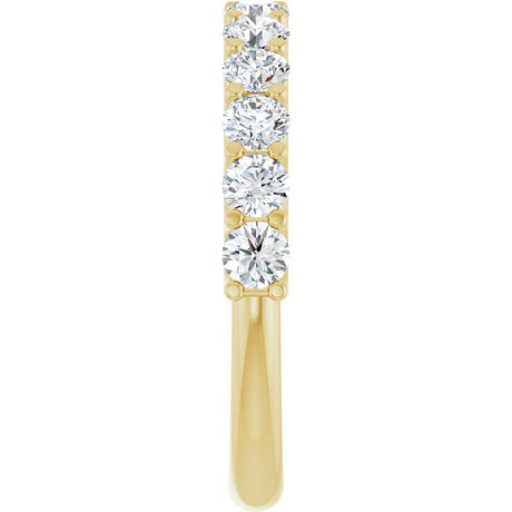 14K Yellow 1 CTW Natural Diamond Anniversary Band