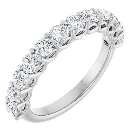 14K White 1 CTW Natural Diamond Anniversary Band