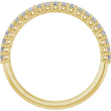 14K Yellow 1/4 CTW Natural Diamond Anniversary Band