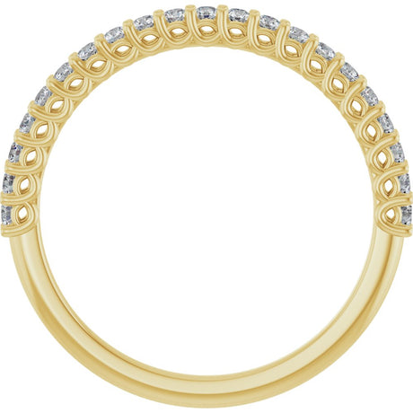 14K Yellow 1/4 CTW Natural Diamond Anniversary Band