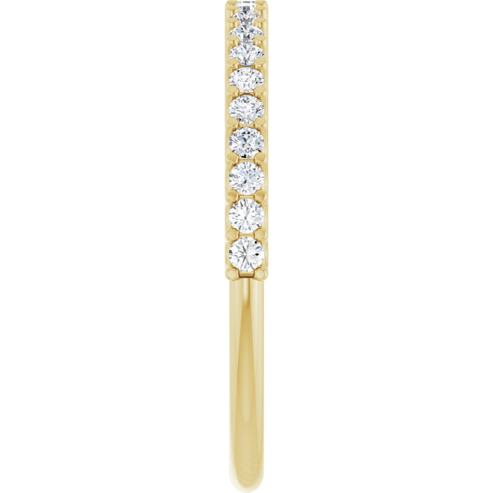 14K Yellow 1/4 CTW Natural Diamond Anniversary Band