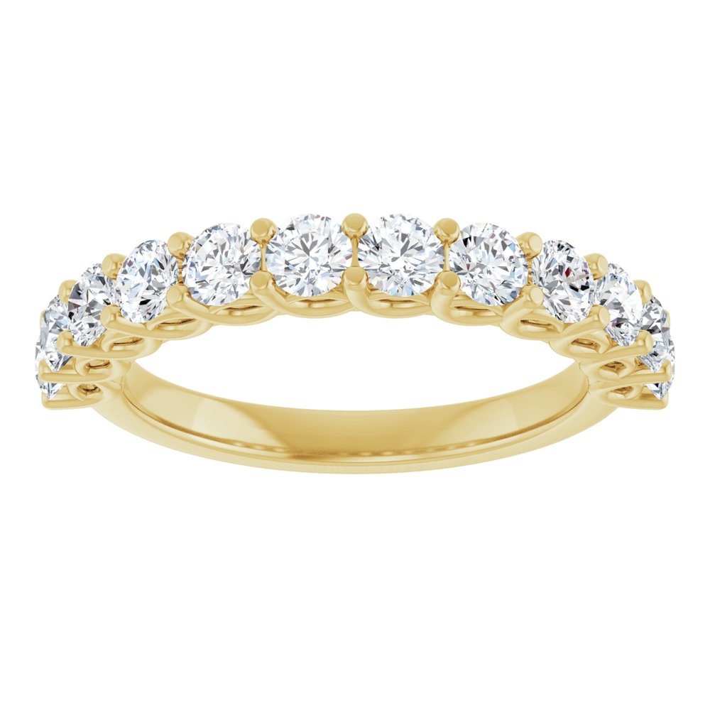 14K Yellow 1 CTW Natural Diamond Anniversary Band