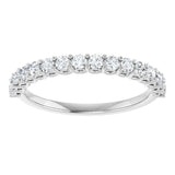 14K White 1/2 CTW Natural Diamond Anniversary Band