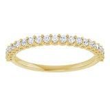 14K Yellow 1/4 CTW Natural Diamond Anniversary Band