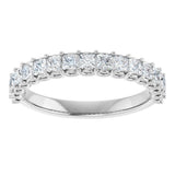 14K White 7/8 CTW Natural Diamond Anniversary Band