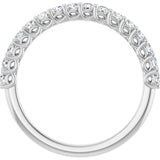 14K White 1/2 CTW Natural Diamond Anniversary Band