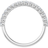 14K White 1/2 CTW Natural Diamond Anniversary Band