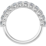 14K White 1 CTW Natural Diamond Anniversary Band