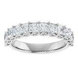 14K White 1 1/2 CTW Natural Diamond Anniversary Band