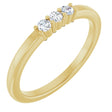 14K Yellow 1/6 CTW Lab-Grown Diamond Anniversary Band