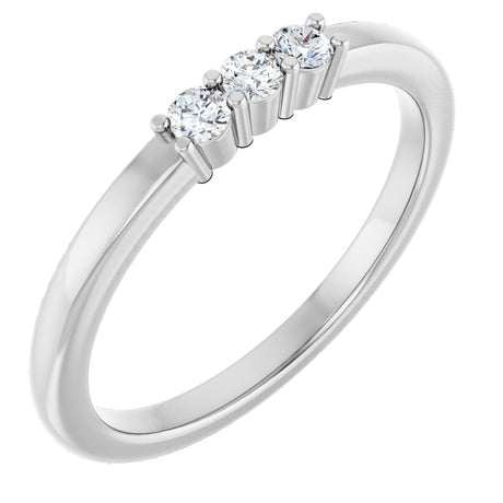 14K White Gold 1/6 CTW Lab-Grown Diamond Anniversary Band