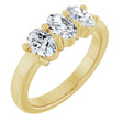 14K Yellow Gold 1 1/8 CTW Lab-Grown Diamond Anniversary Band