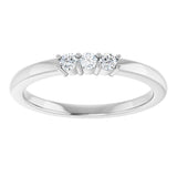 14K White 1/6 CTW Lab-Grown Diamond Anniversary Band