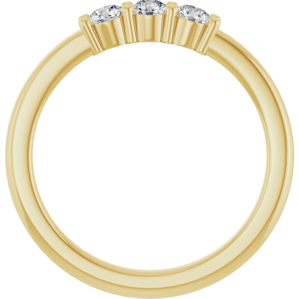 14K Yellow Gold 1/4 CTW Lab-Grown Diamond  Anniversary Band