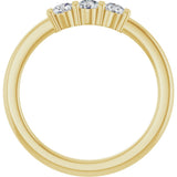 14K Yellow Gold 1/4 CTW Lab-Grown Diamond  Anniversary Band