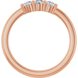 14K Rose Gold 1/3 CTW Natural Diamond Anniversary Band