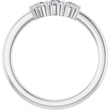 14K White 1/3 CTW Natural Diamond Anniversary Band