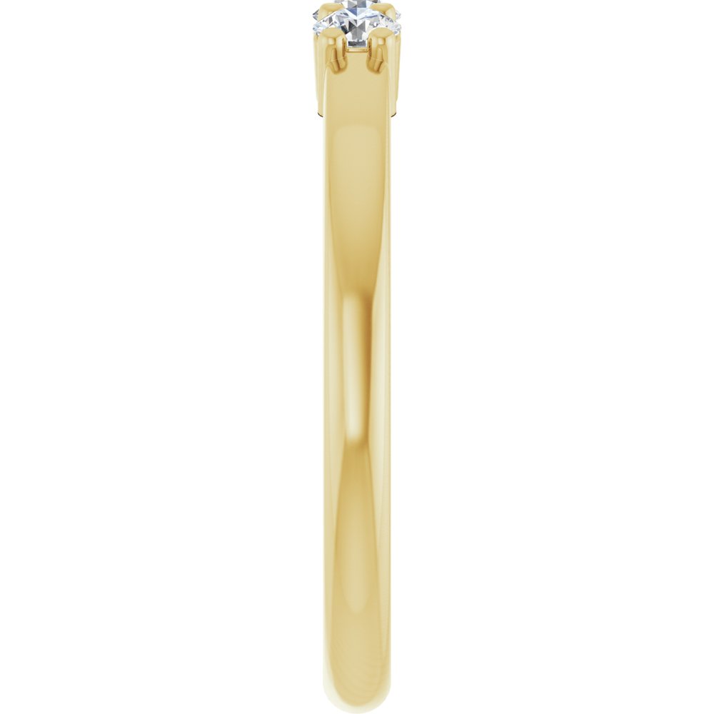 14K Yellow Gold 1/4 CTW Natural Diamond Anniversary Band