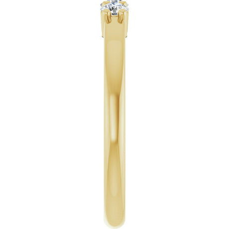 14K Yellow 1/4 CTW Natural Diamond Anniversary Band
