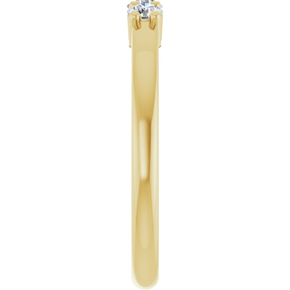 14K Yellow 1/4 CTW Natural Diamond Anniversary Band