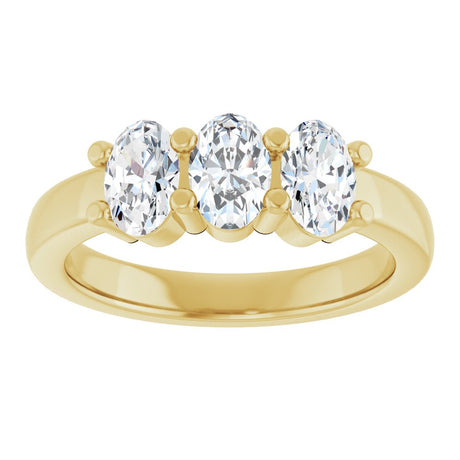 14K Yellow Gold 1 1/8 CTW Lab-Grown Diamond Anniversary Band