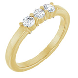 14K Yellow Gold 1/4 CTW Lab-Grown Diamond  Anniversary Band