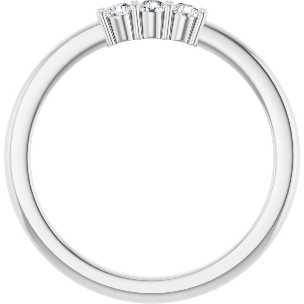 14K White 1/6 CTW Lab-Grown Diamond Anniversary Band